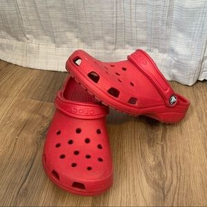 Red Crocs